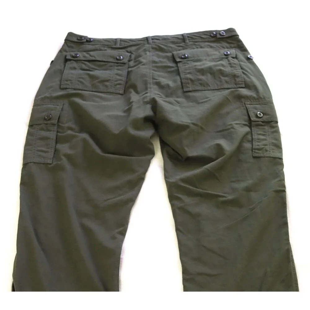 Clothing Arts P^Cubed Pick Pocket Proof Men's Green Utility Nylon Pants Sz 36x32